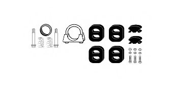 HJS 82 14 1697 Mounting Kit, exhaust system